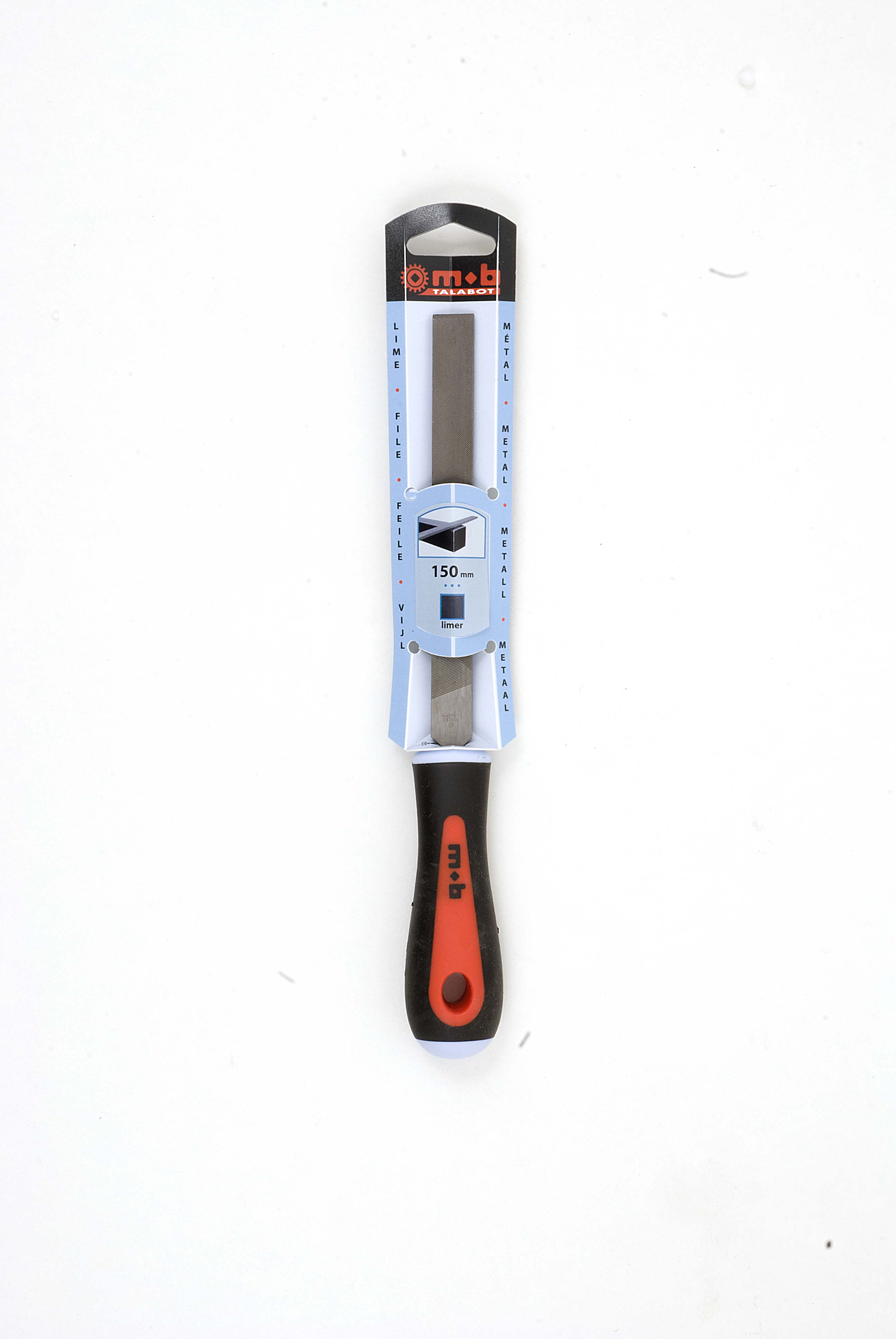 WERKSTATTFEILE - FLACHSTUMPF - 2-KOMPONENTEN HEFT -  AUF BLISTER