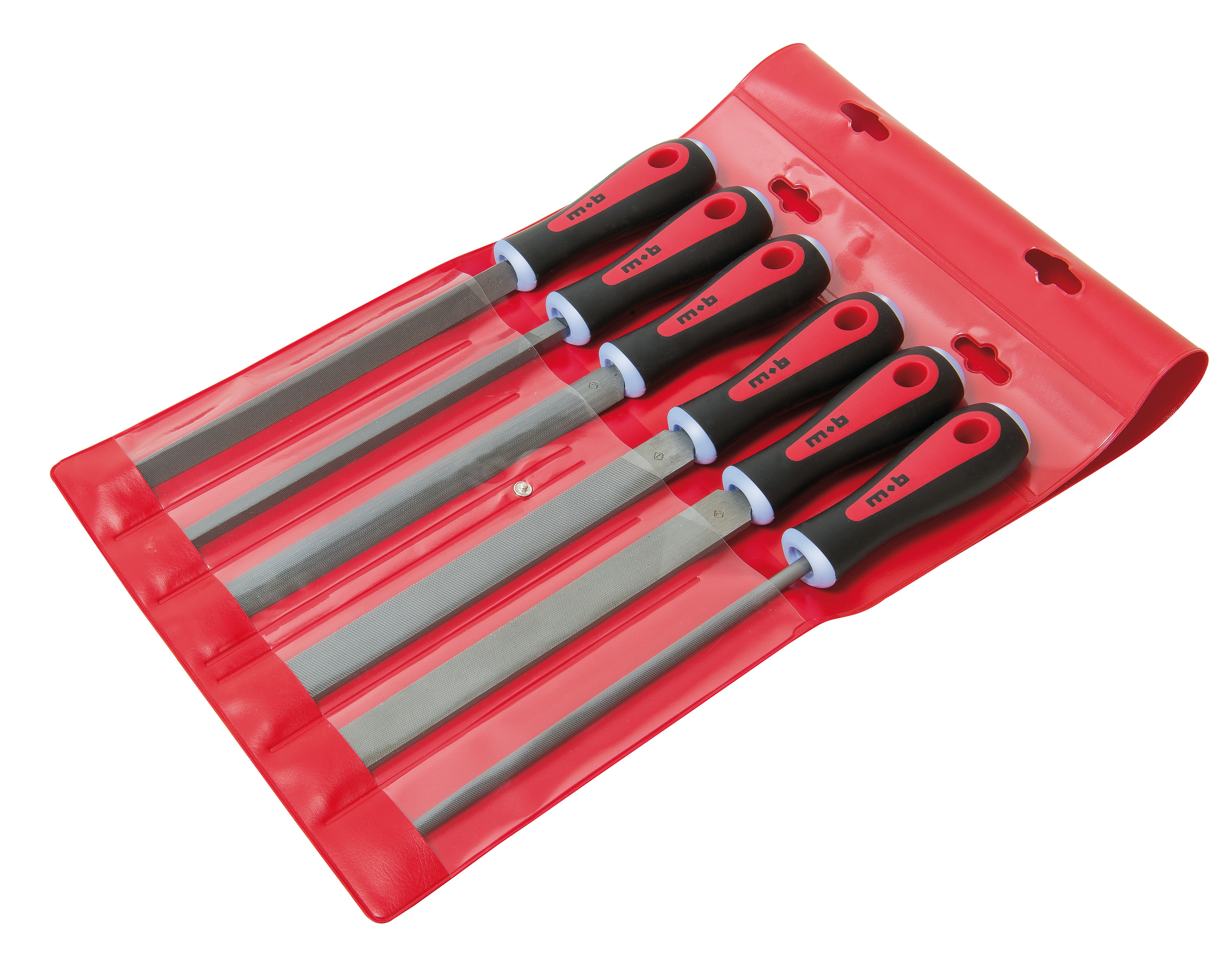 WERKSTATTFEILENSATZ - 6-TEILIG MIT 2-KOMPONENTEN-HEFT