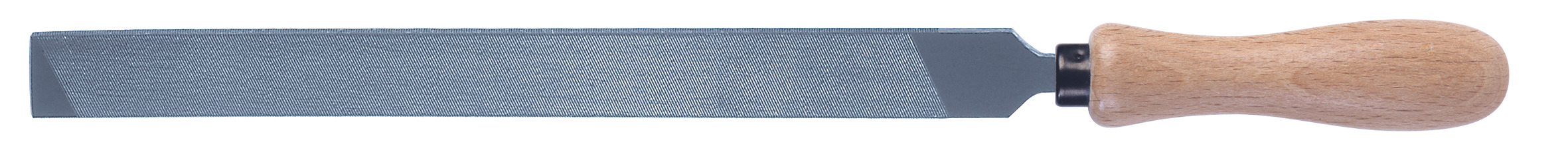 MÜHLSÄGEFEILE - 1 ABGERUNDETE KANTE - MIT HOLZHEFT