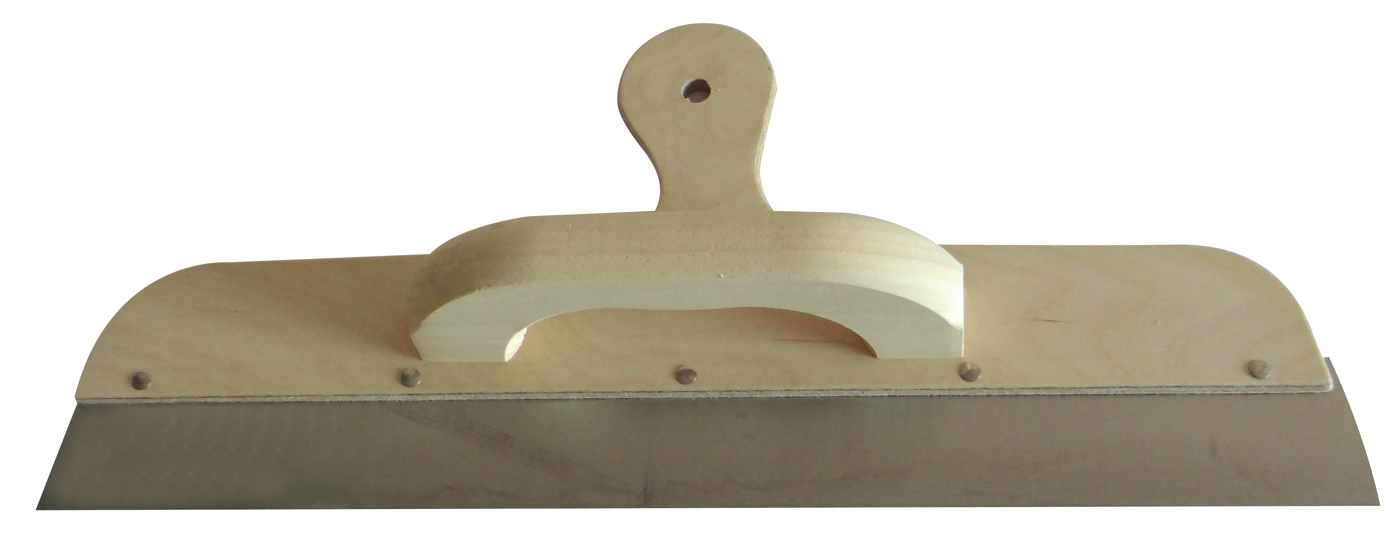 COUTEAU À ENDUIRE DOUBLE POIGNÉE BOIS