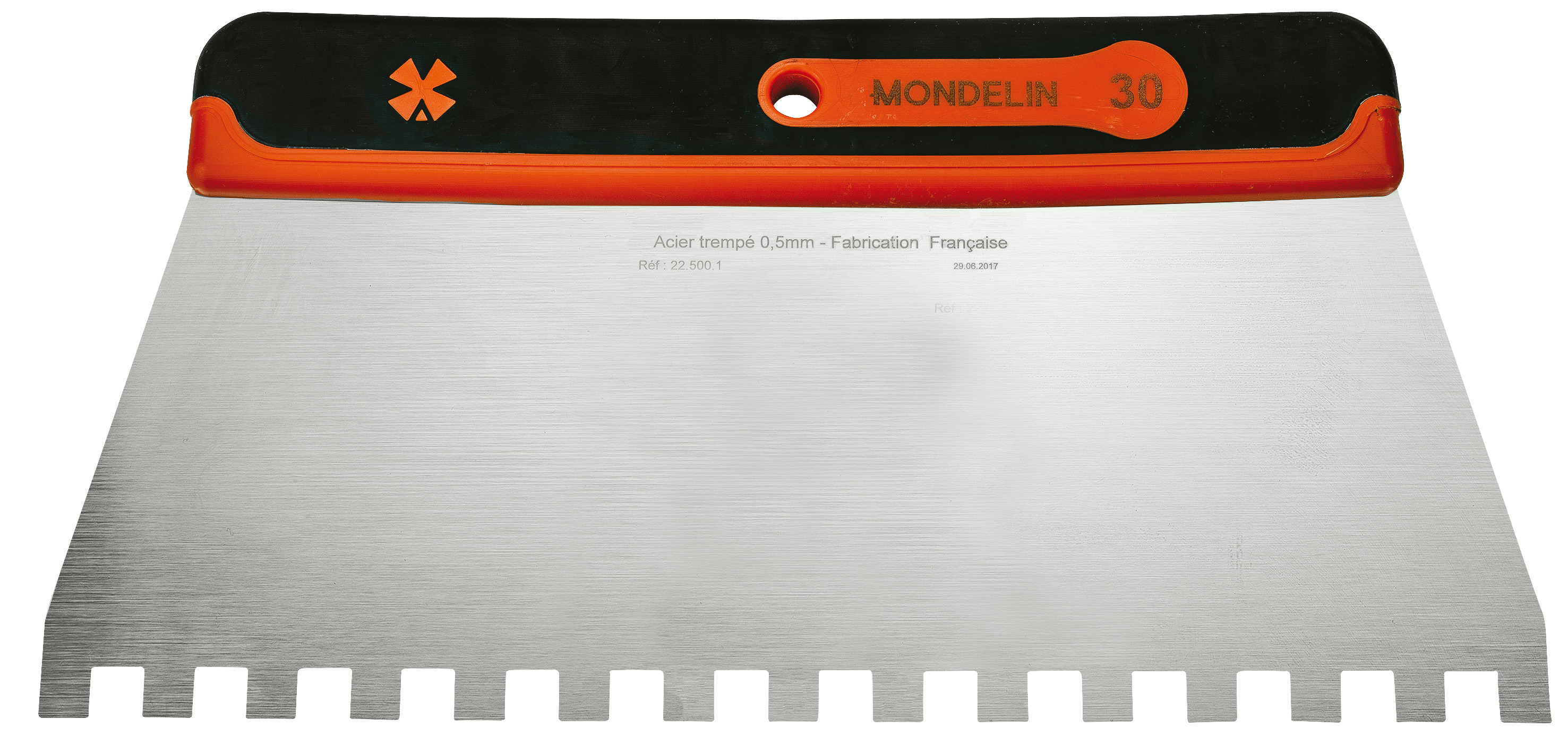 ZAHNSPACHTEL 30 CM - MIT RECHTECK-ZAHNUNG