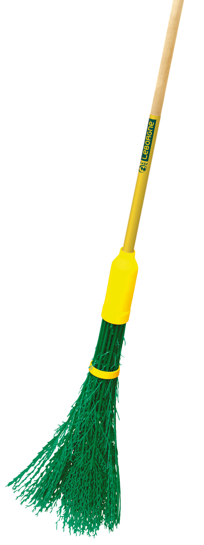 Polymer-Besen mit Stiel aus Birkenholz, 100% PEFC-zertifiziertes Holz (130cm)