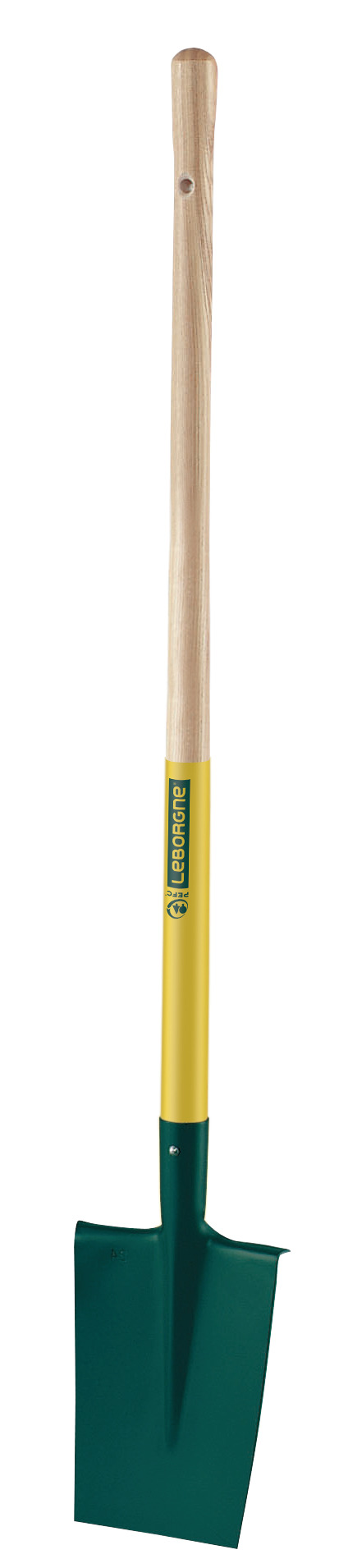 Lady's' spade with rim 4 triangular tines, 100% PEFC certified wooden 90 cm handle