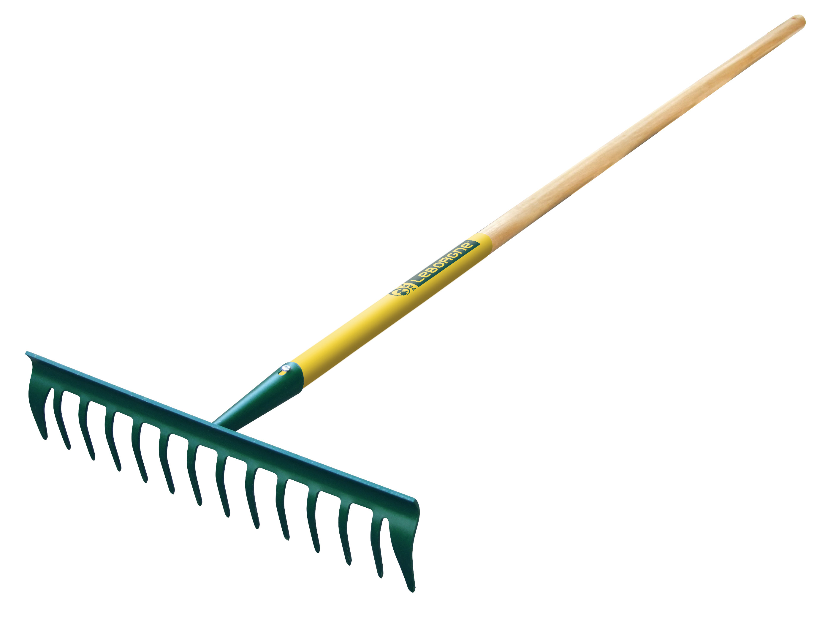 duopro®-Rechen mit14 gebogenen Zinken Stiel aus 100% PEFC-zertifiziertem
Holz (150 cm)