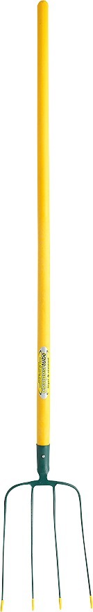 Manure fork 5 prongs, compositube handle