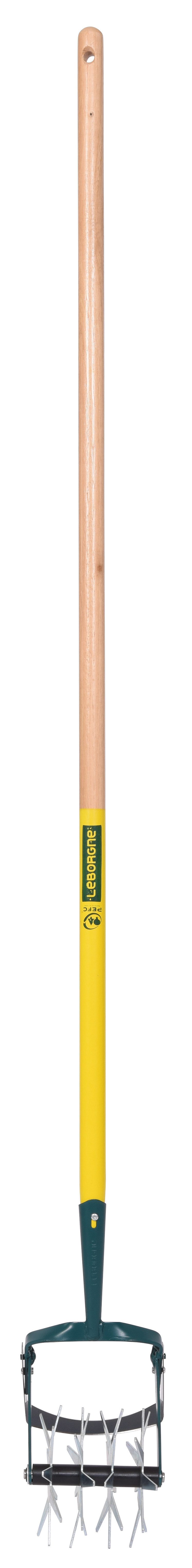 NaturOvert swivel clod breaker scraper, 100% PEFC certified wooden 150 cm handle