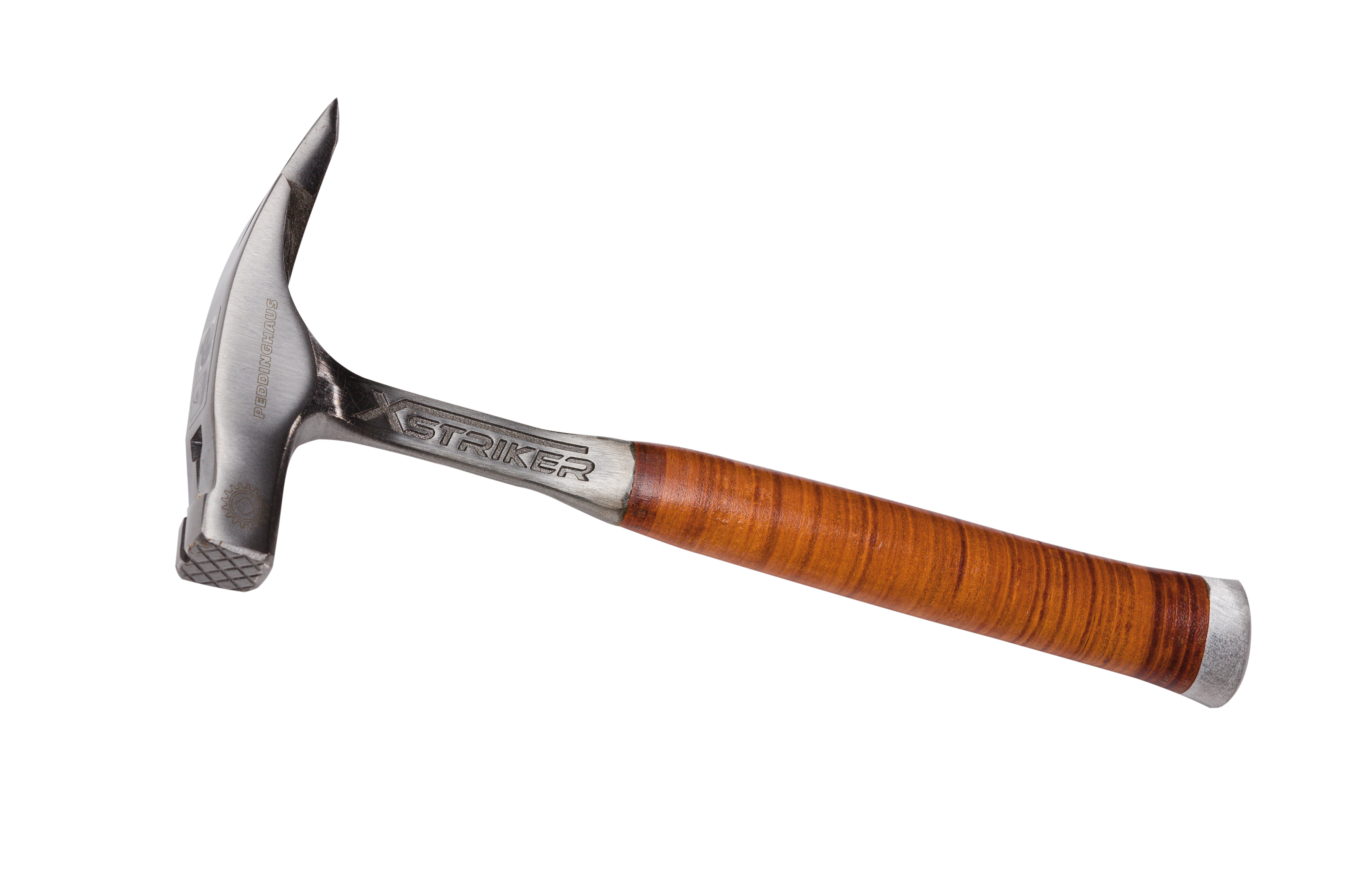 LATTHAMMER - 'XSTRIKER' - GANZSTAHL GESCHMIEDET - LEDERGRIFF