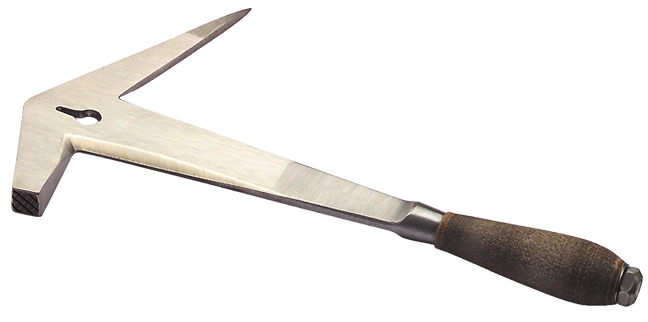 DACHDECKERHAMMER 650 G - RECHTS - RHEINISCHE FORM - MIT LEDERGRIFF