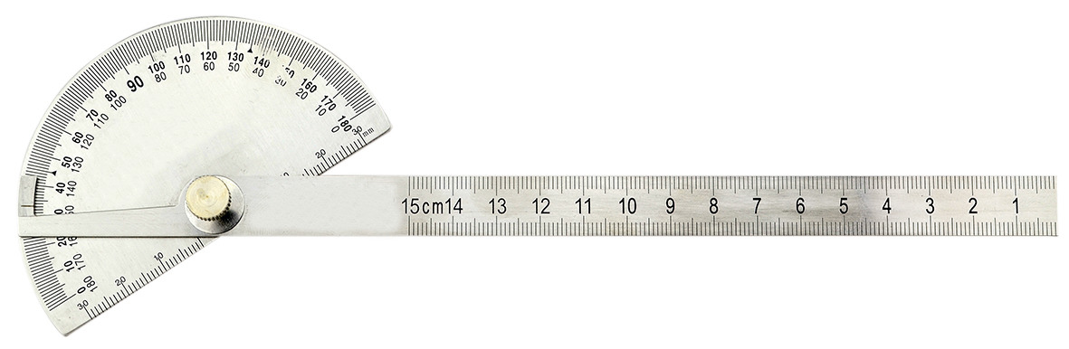 WINKELGRADMESSER MIT GESCHLOSSENEM GRADBODEN