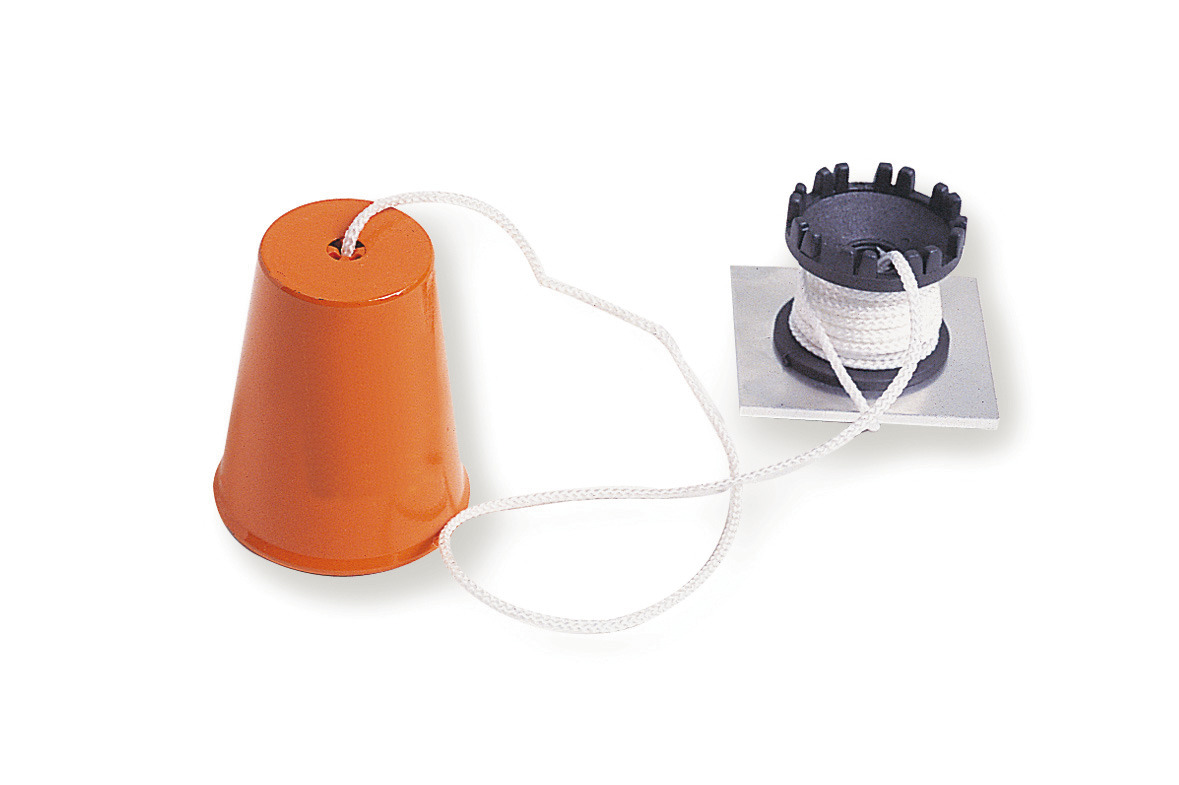 SENKLOT MIT ROLLE UND KORDEL