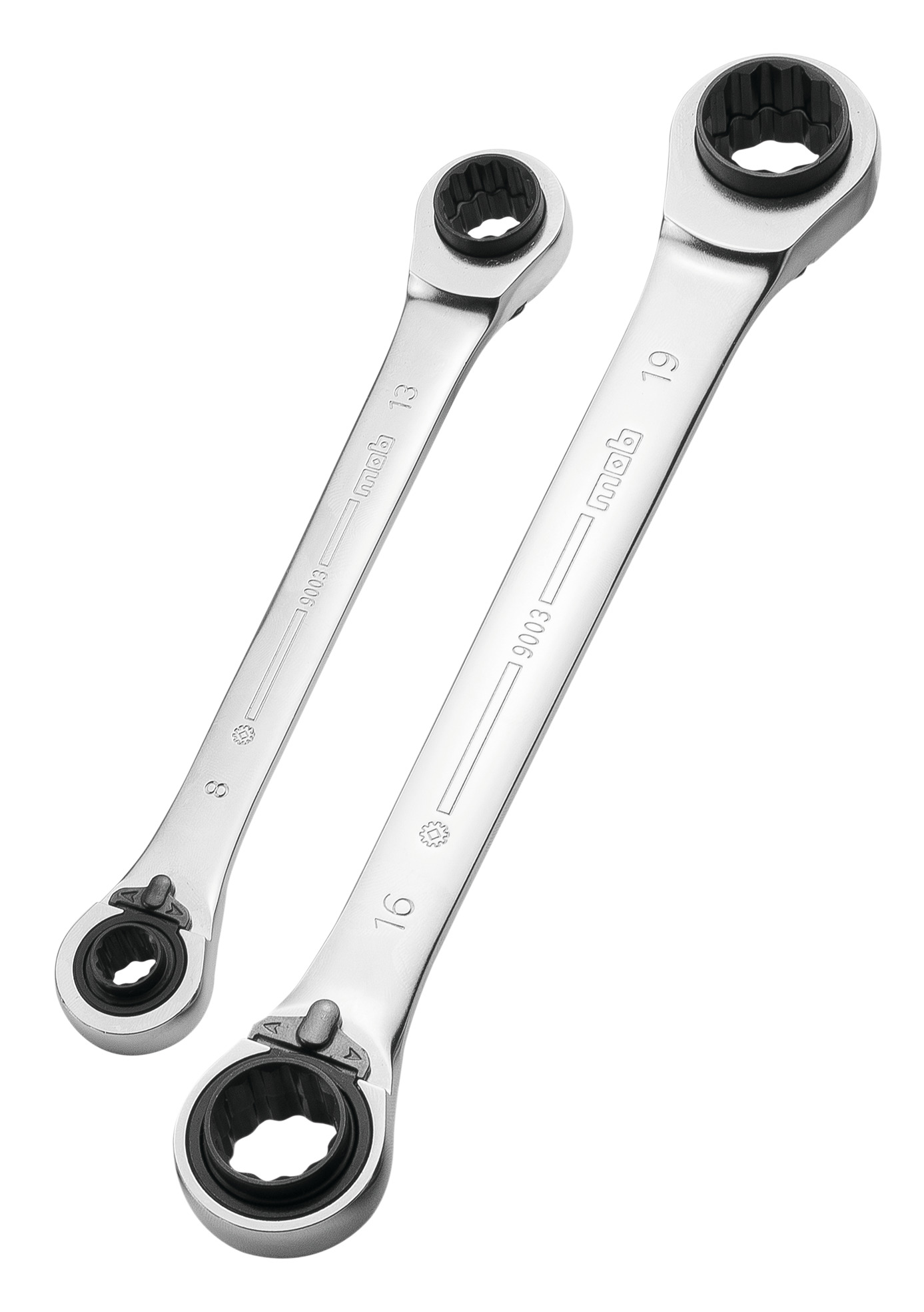 DOPPELRING-RATSCHENSCHLÜSSELSATZ 4X4, AUF BLISTER