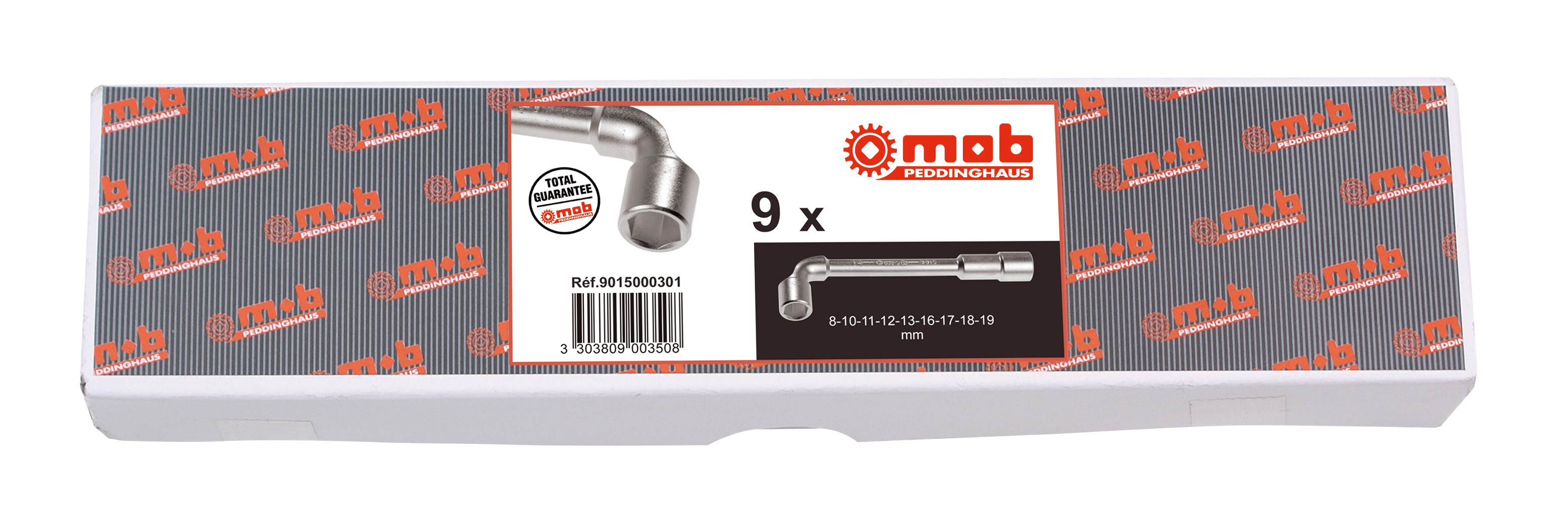 PFEIFENKOPF-SCHLÜSSELSATZ 6X6-KANT