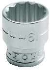 STECKSCHLÜSSEL-EINSATZ 12-KANT, 3/8''