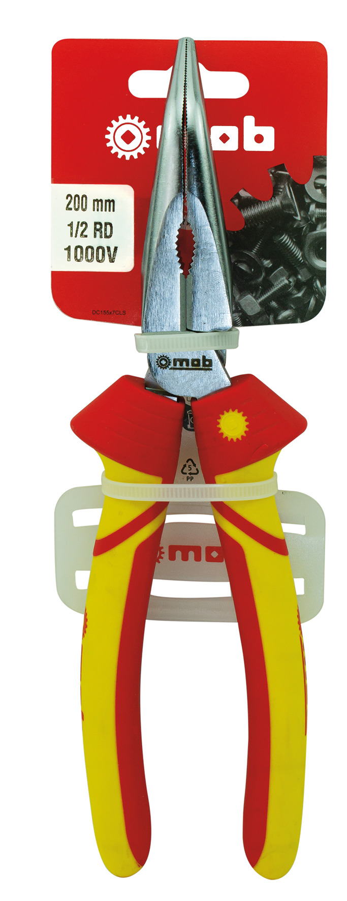 FLACHRUNDZANGE, ABGEWINKELT, AUF BLISTER