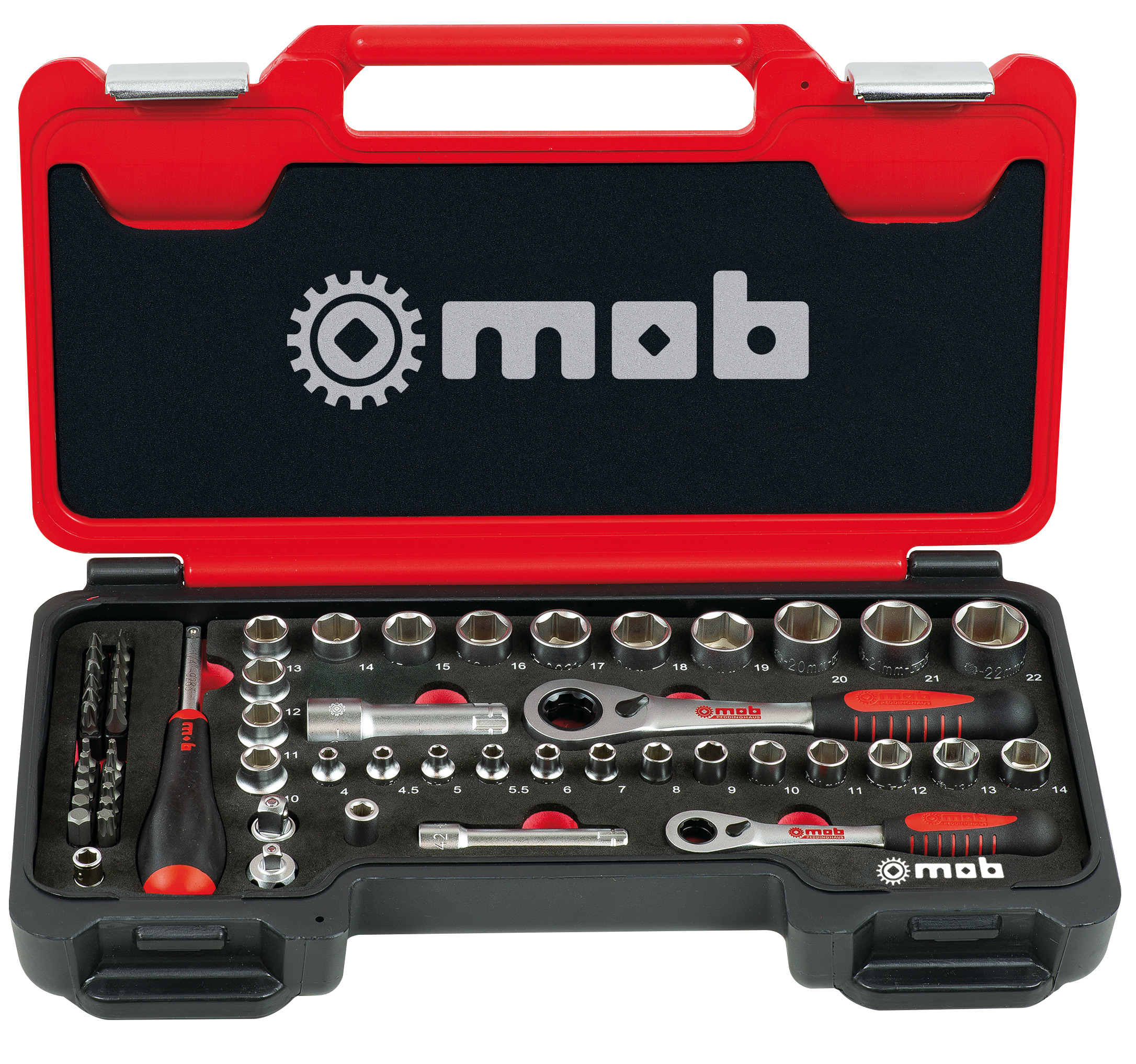 DURCHSTECKRATSCHENSATZ - 1/4 - 59-TEILIG 