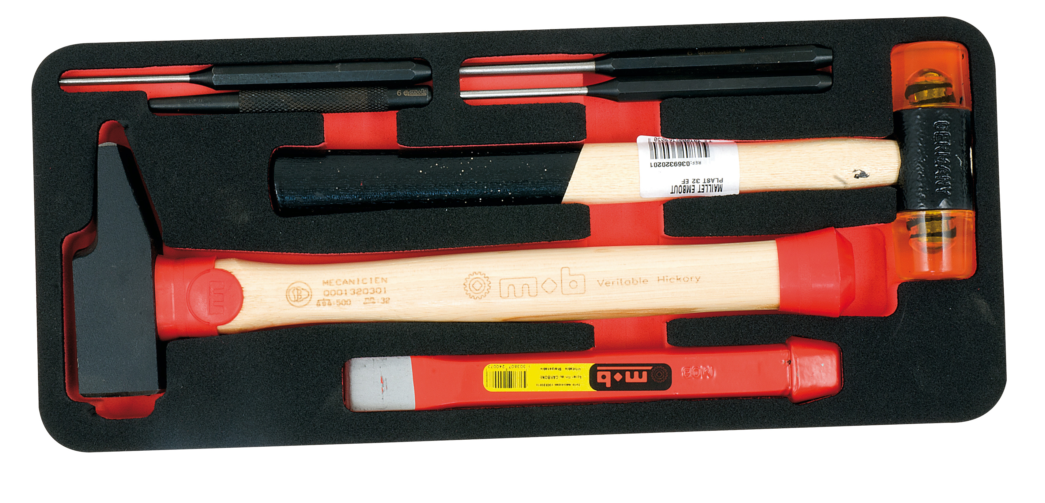 SCHAUMSTOFFMODUL MIT SCHLAGWERKZEUGEN