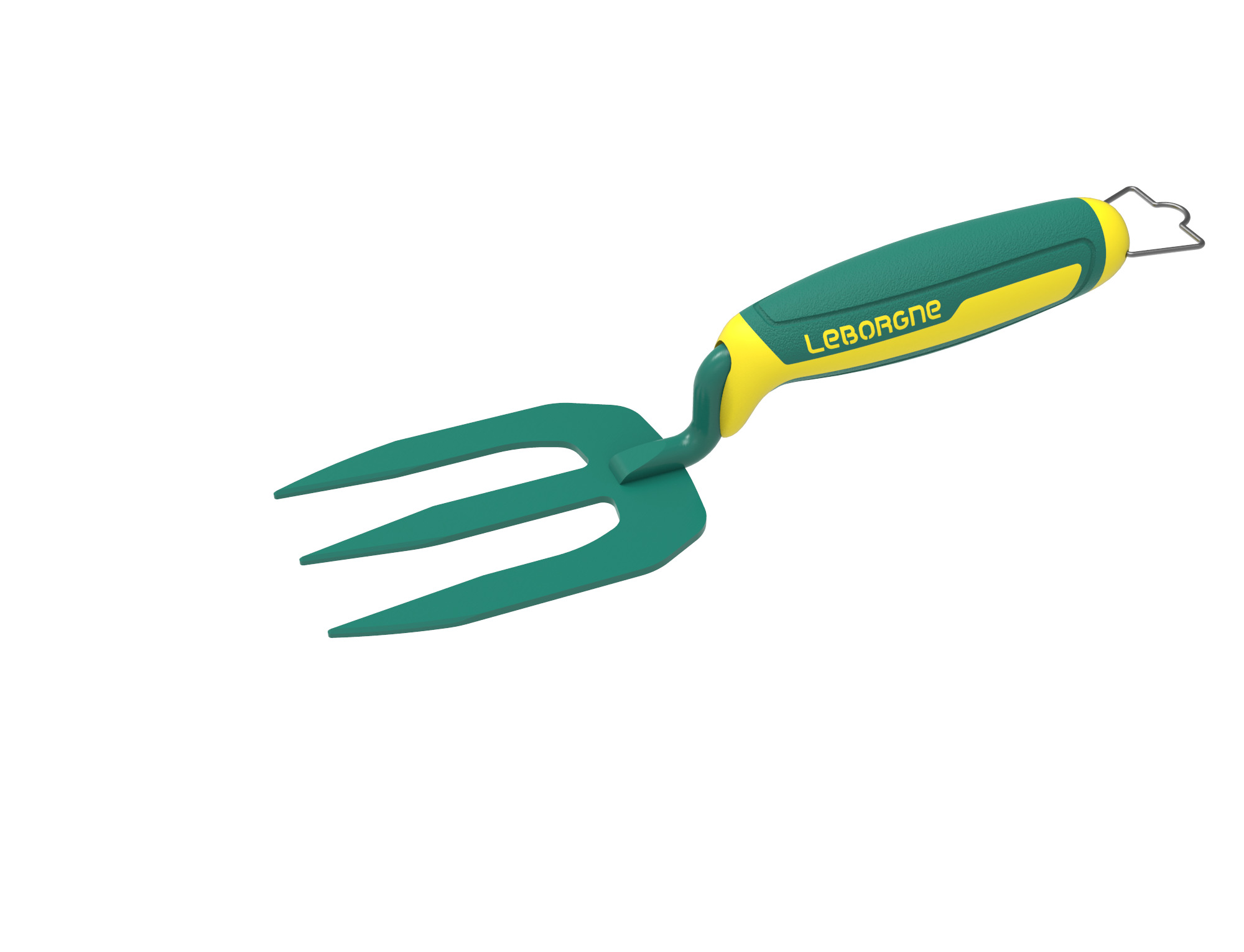 Duopro hand fork with bi-material handle