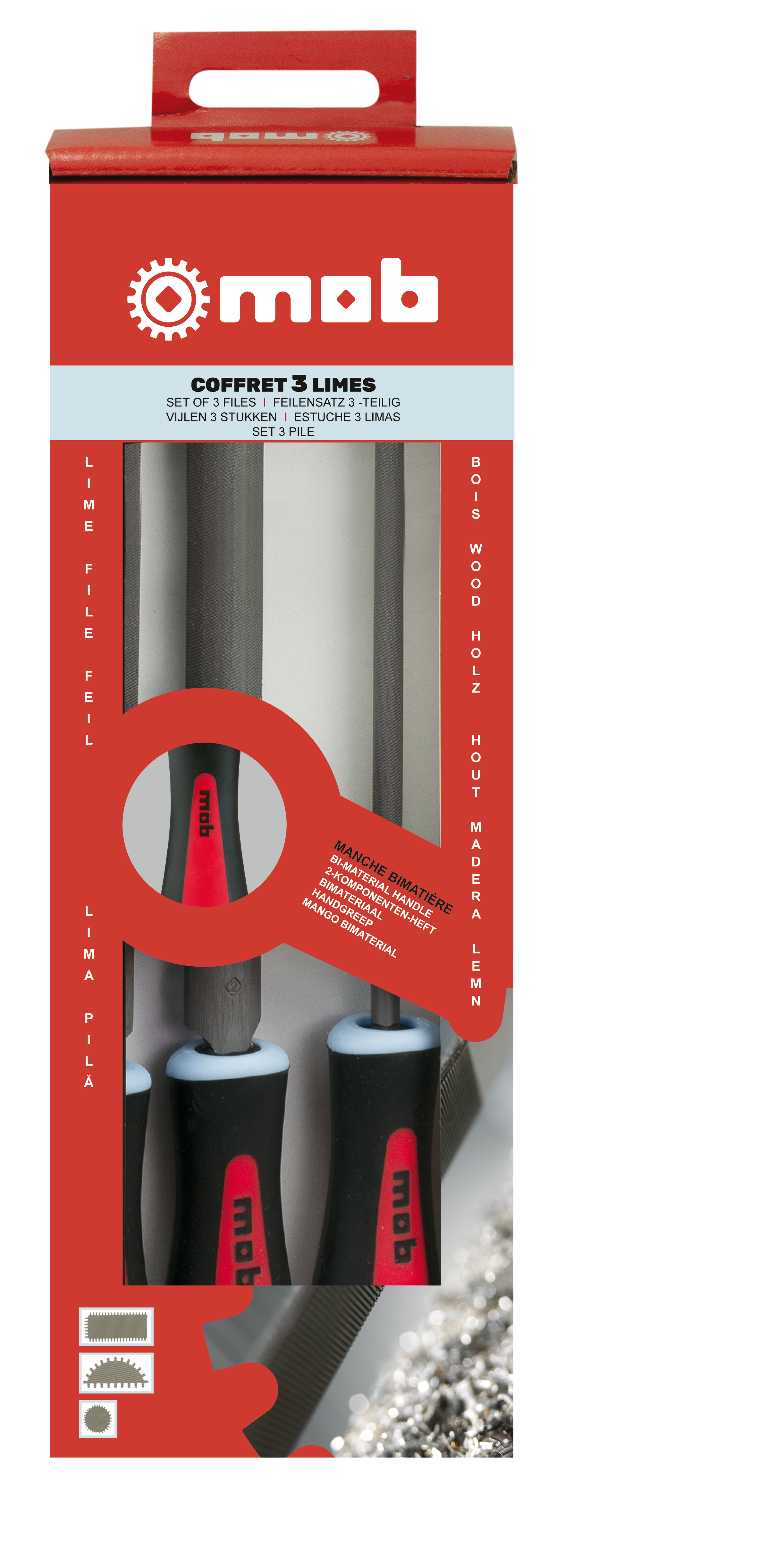 FEILENSATZ 3 TLG. - 2 KOMPONENTEN HEFT