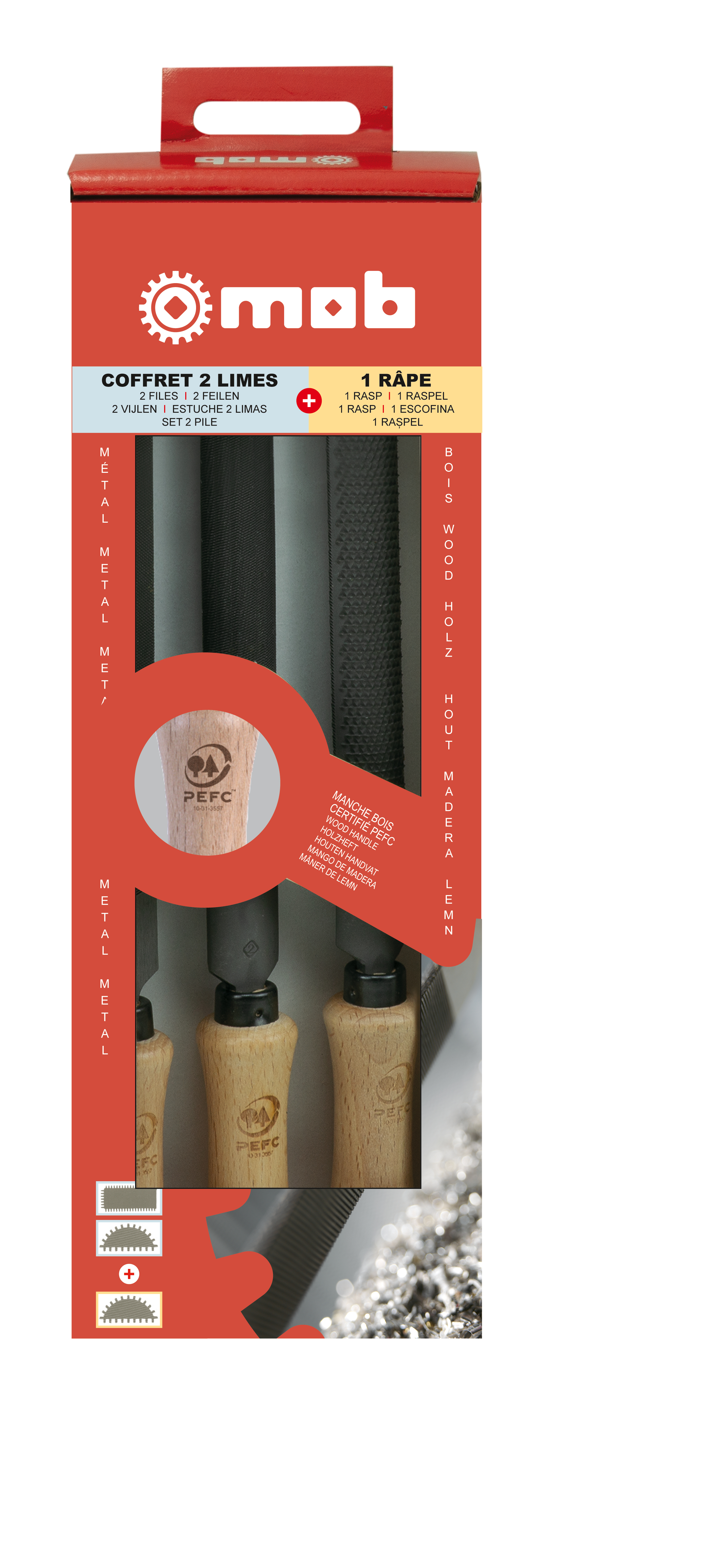 RASPEL - FEILENSATZ 3 TLG - HOLZHEFT